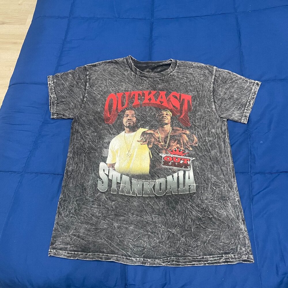 Vintage Outkast "Stankonia" Graphic Tee - Size Medium - Black Acid Wash